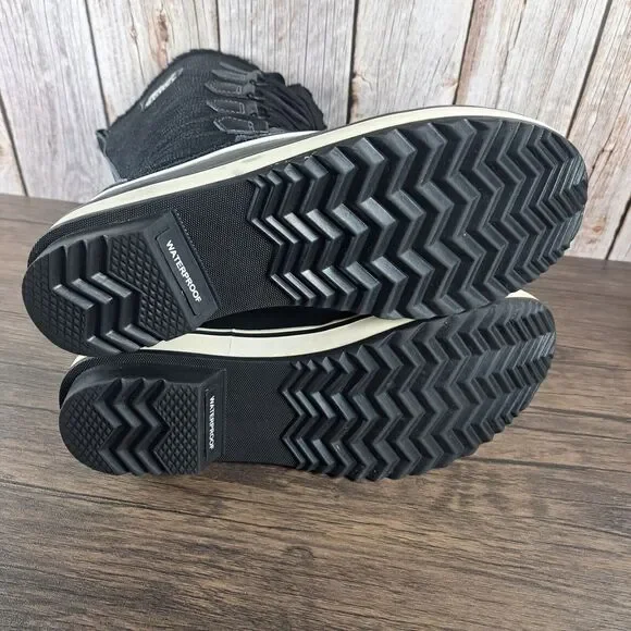 Sorel Trivoli High Mid Calf WP Boots Women's Sz 7 Black NL1907 010 (GUC) - Picture 6 of 8